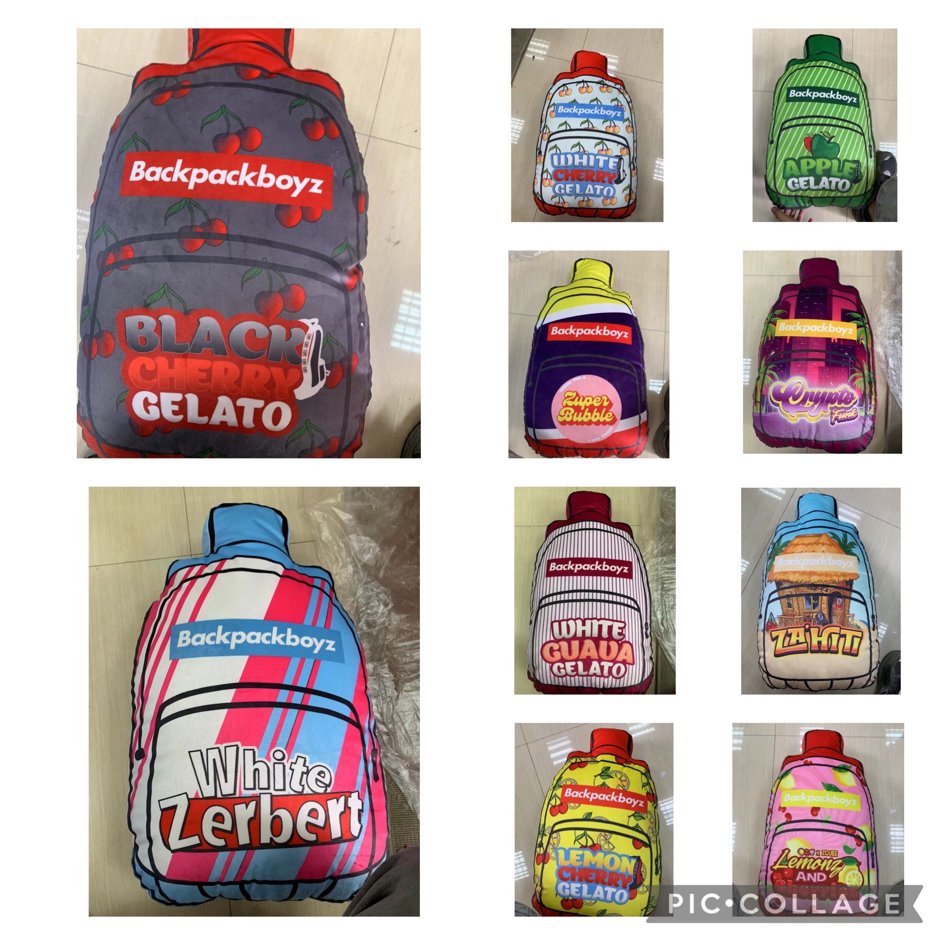 π€ BACKPACK BOYZ VAPE SHAPE PILLOWS SMART
