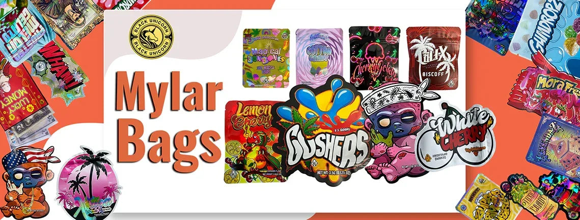 Exotic mylar bags and shape packs collection banner at A2Z Mylar Bags