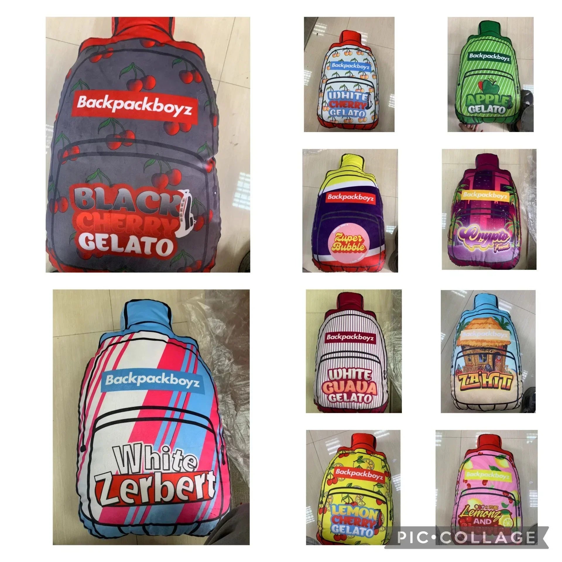 BACKPACK BOYZ VAPE SHAPE PILLOWS - Black Unicorn Hub