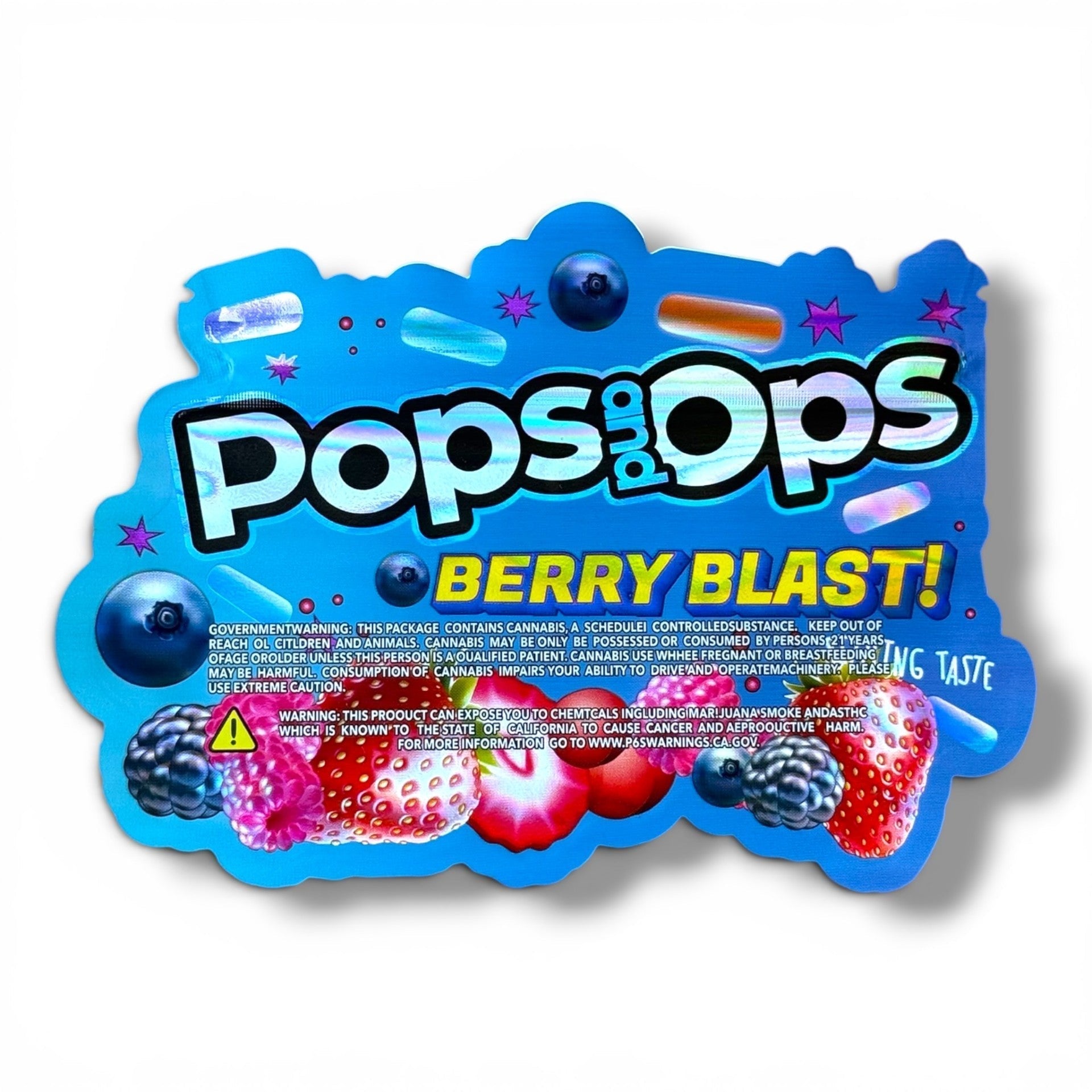 Pops And Ops Berry Blast 3.5g shape bags