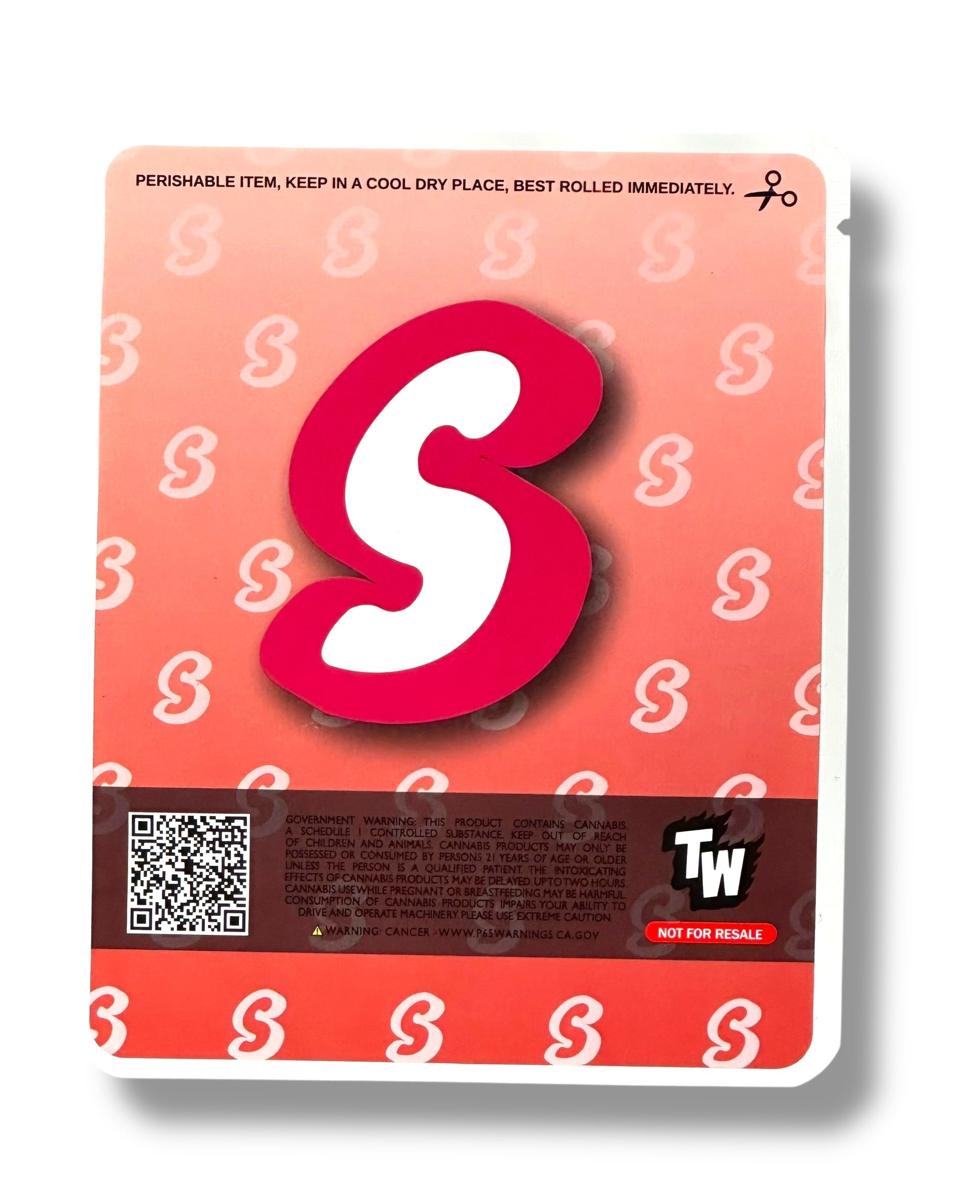 Sprinklez Powdered Sugar Donuts 3.5G Mylar Bags -With stickers and label