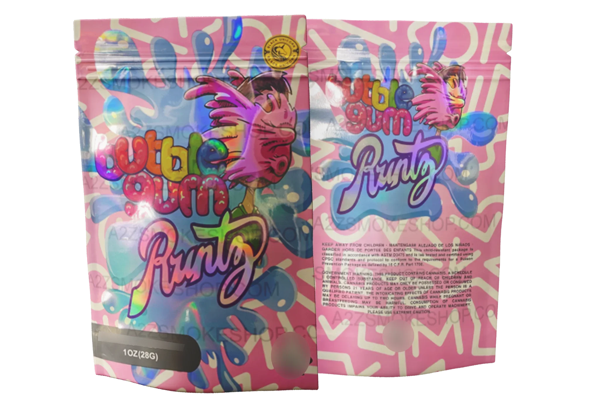 Blackunicorn Bubblegum 1 OZ 28G Mylar Bag - Black Unicorn Hub