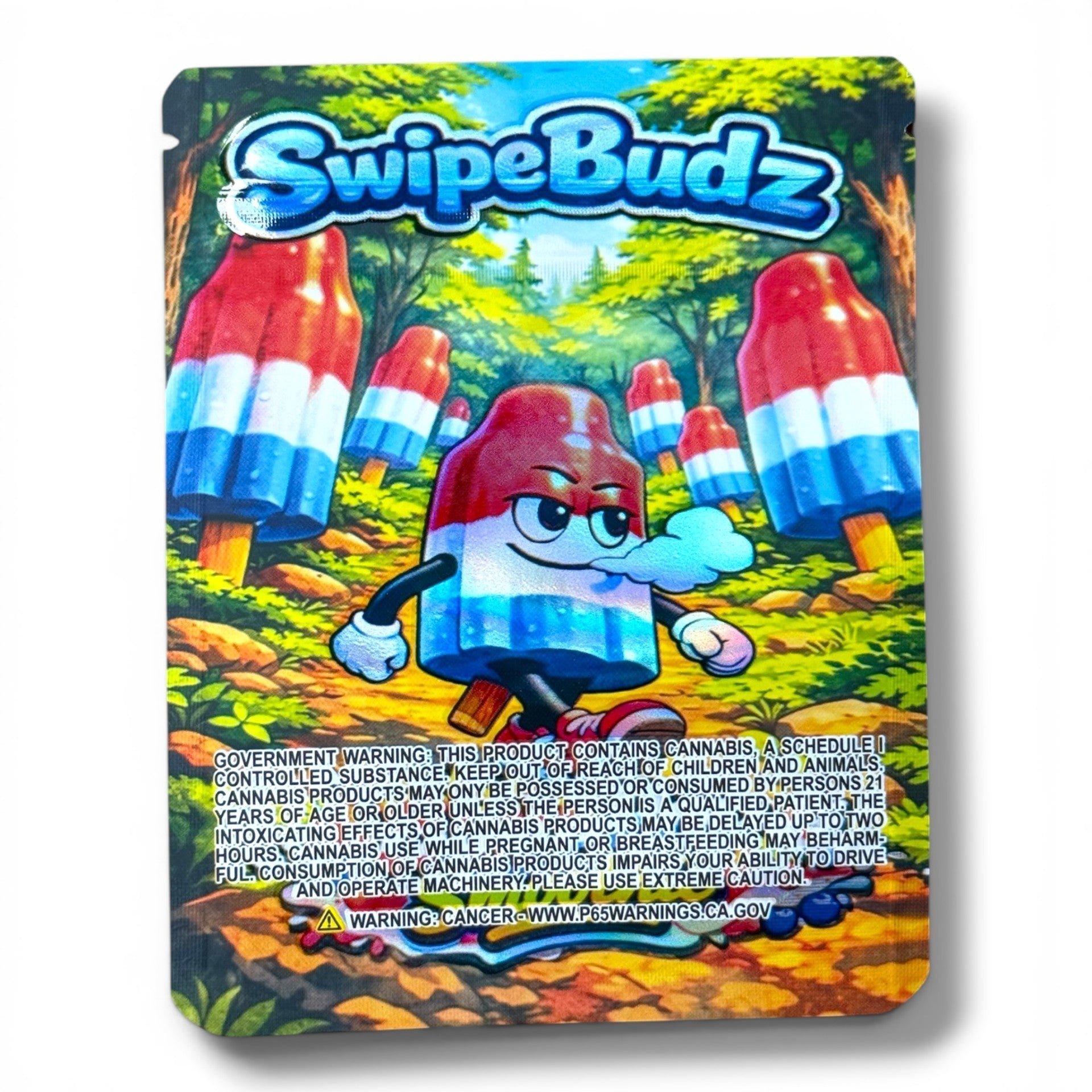 Swipe Budz Bomb Pop Smoothie 3.5g Mylar Bag- Packaging