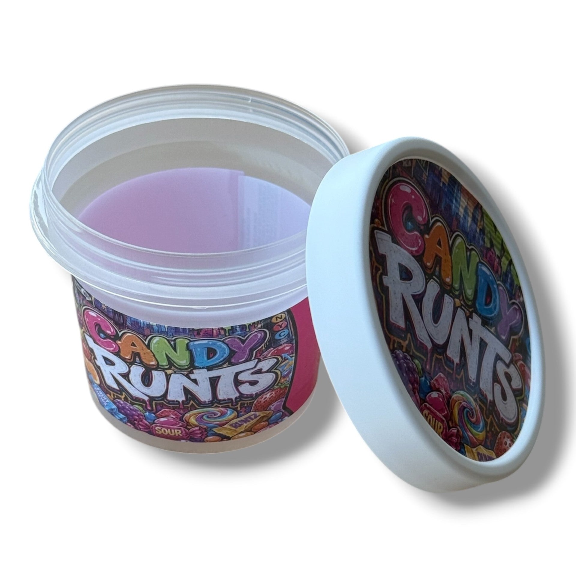 Candy Runts Ice Cream Style 3.5G Plastic Jars with Display Boxes – Packaging Only