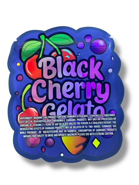 Black Cherry Gelato Bag 3.5g shape bags