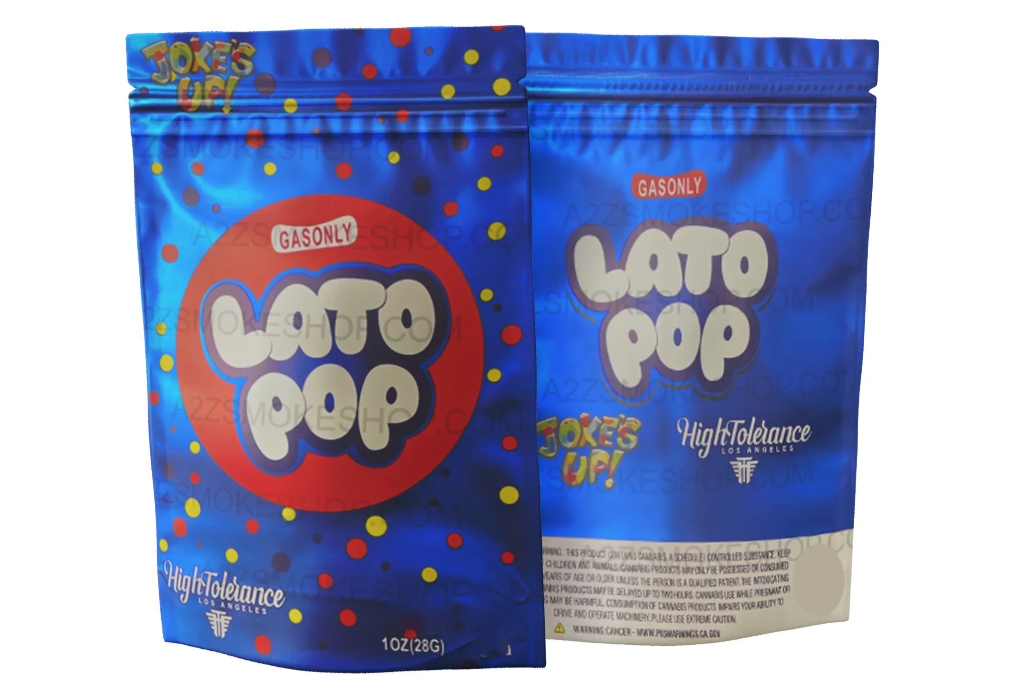 Jokes UP Lato Pop High Tolerance 1 OZ 28G Mylar Bag - Black Unicorn Hub