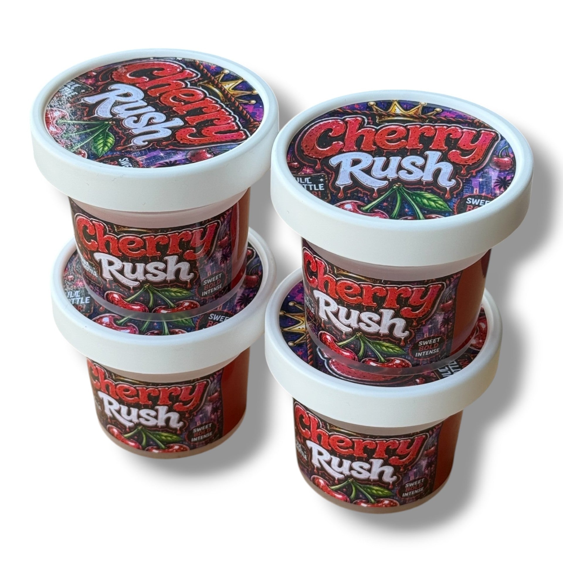 Cherry Rush Ice Cream Style 3.5G Plastic Jars with Display Boxes – Packaging Only (Copy)