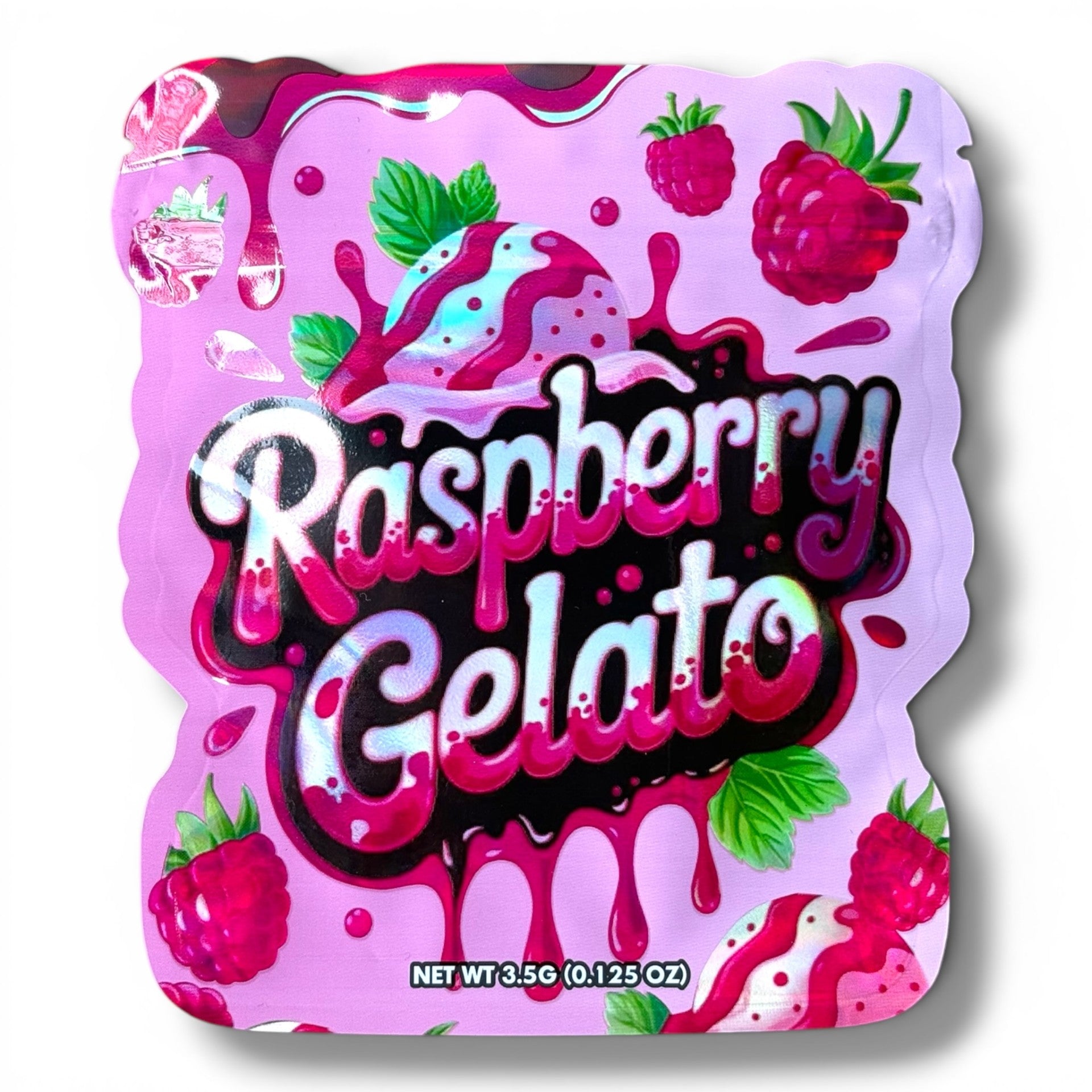 Raspberry Gelato 3.5g shape bags