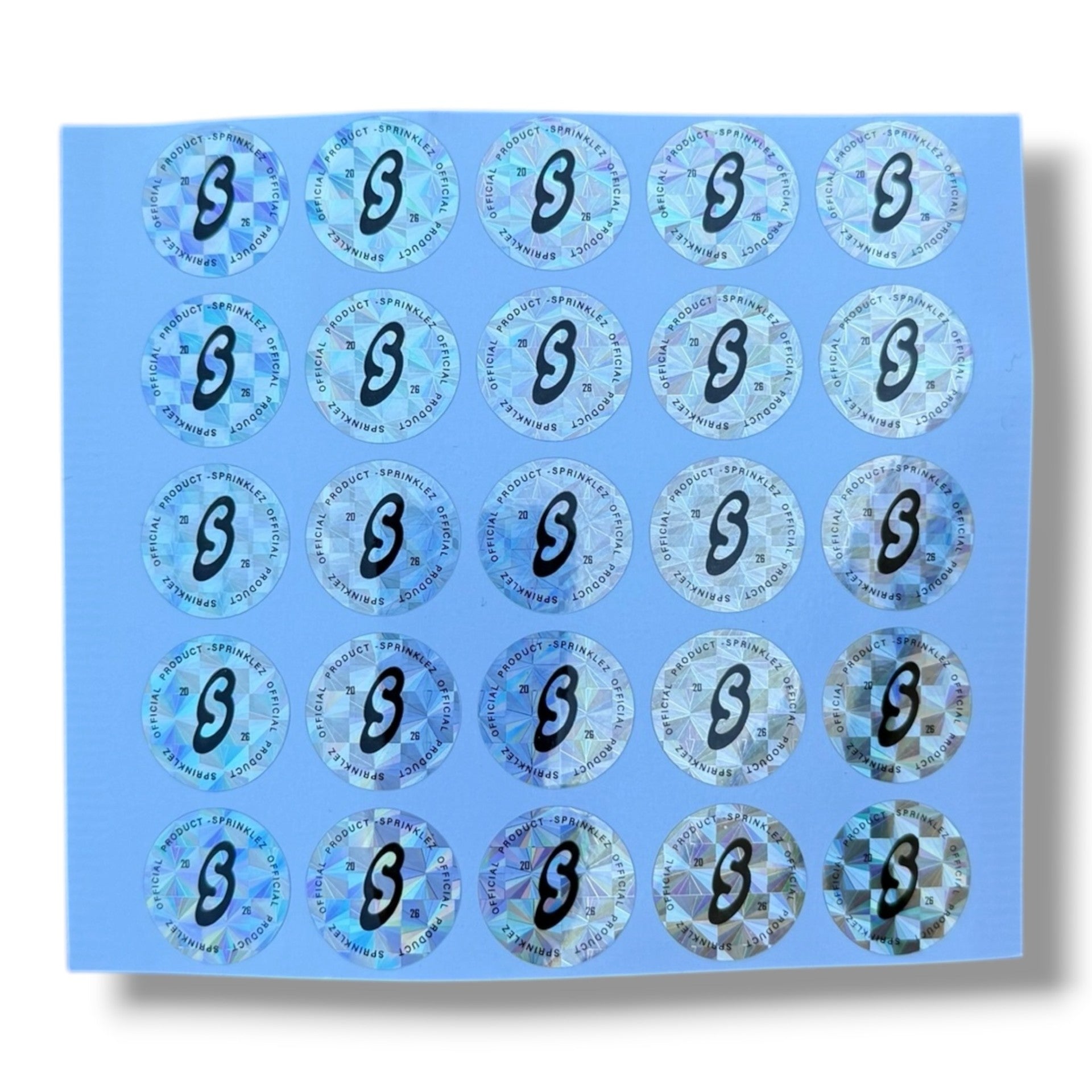 Sprinklez Zero Frosted Gummy Bears 3.5G Mylar sticker Bags -With stickers and label