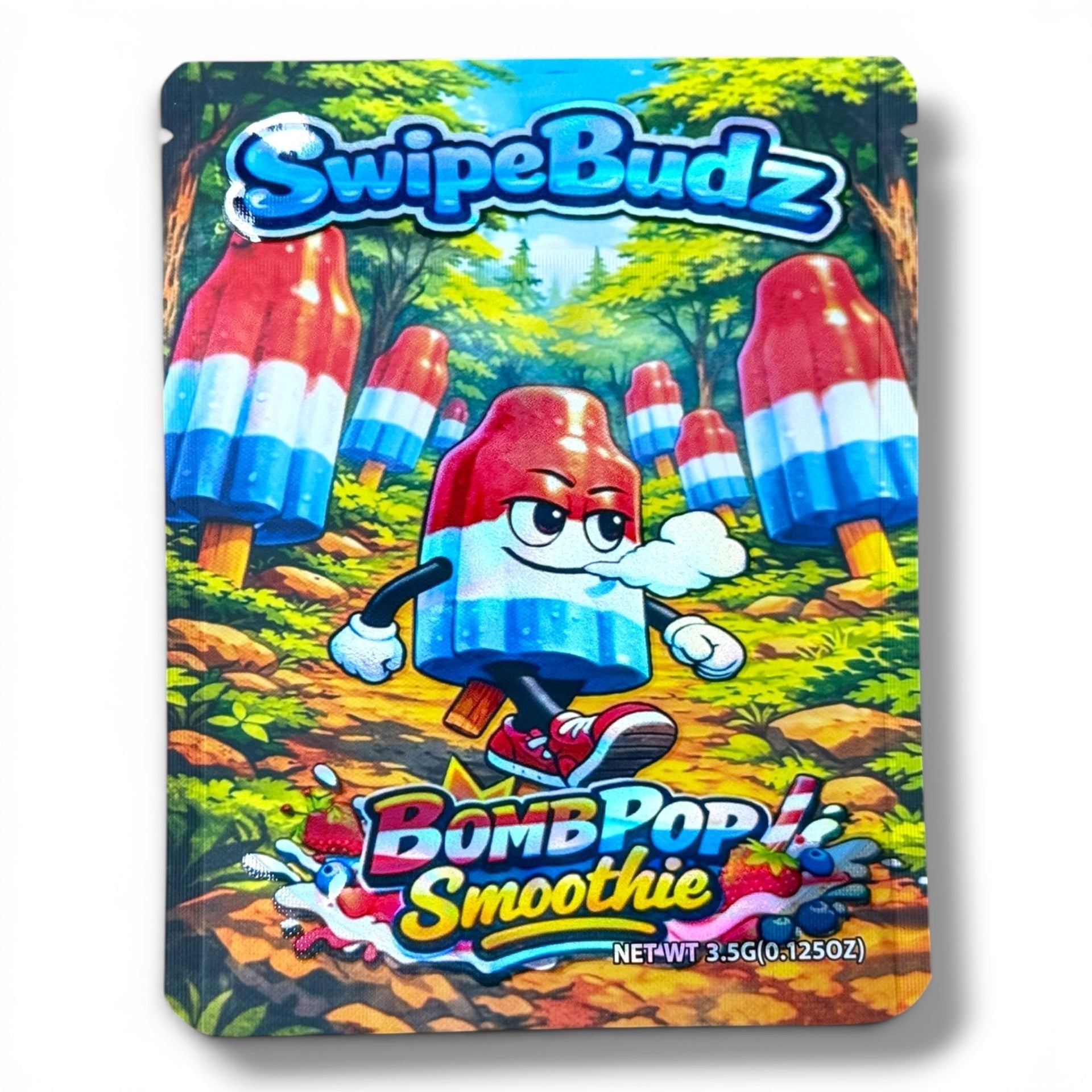 Swipe Budz Bomb Pop Smoothie 3.5g Mylar Bag- Packaging
