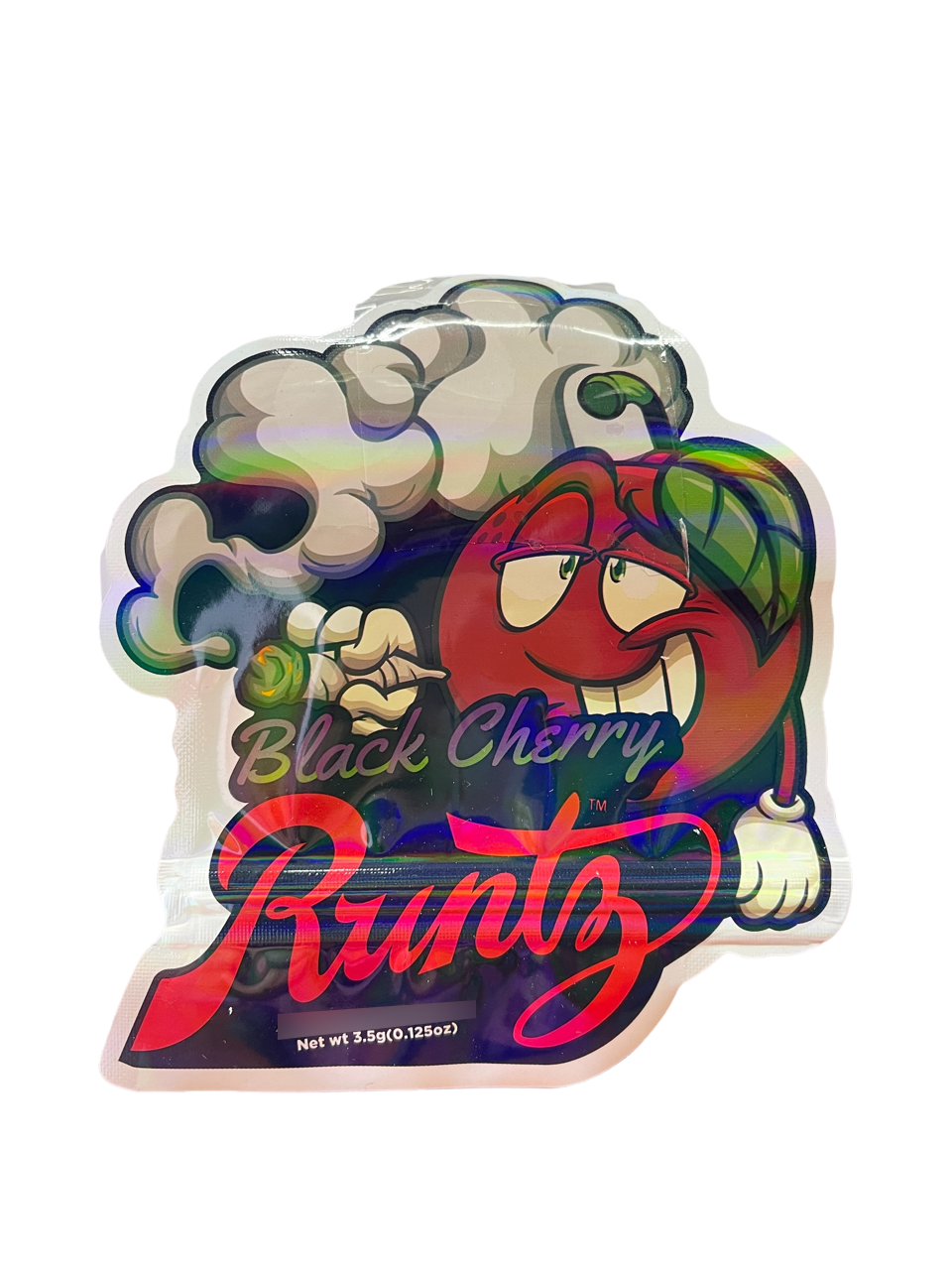 Black Cherry cut out Holographic Mylar bag 3.5g