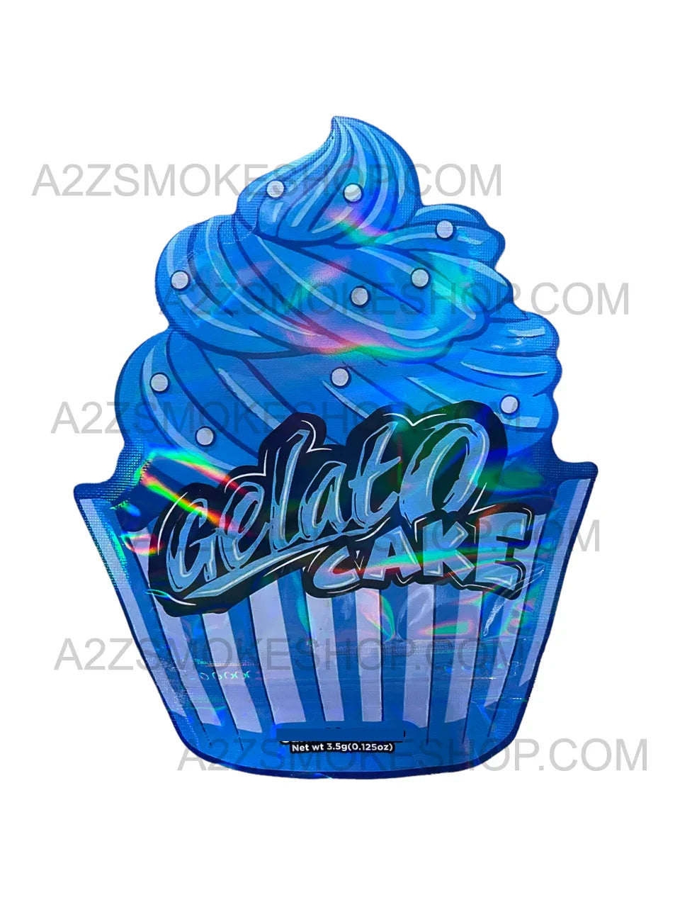 Black Unicorn Gelato Cake cut out Holographic Mylar bag 3.5g - Black Unicorn Hub