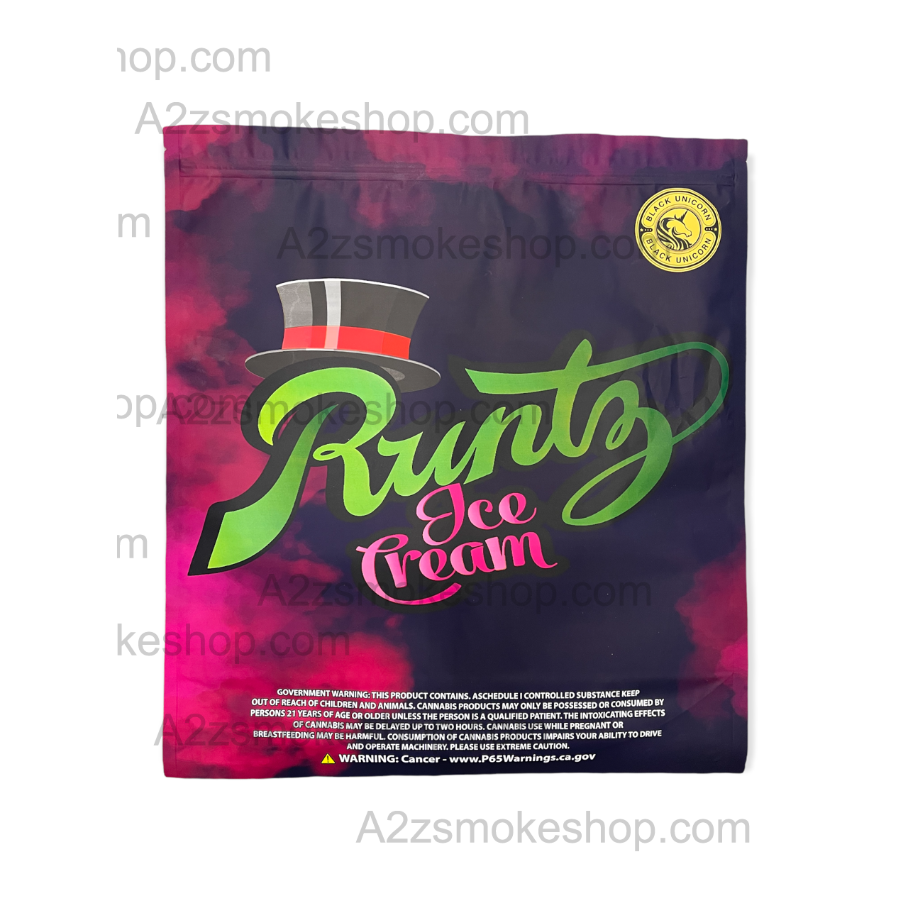 Black Unicorn - Pound Bag (Large)-Runtz Ice Cream Mylar bag 1LBS - 16OZ (454g)