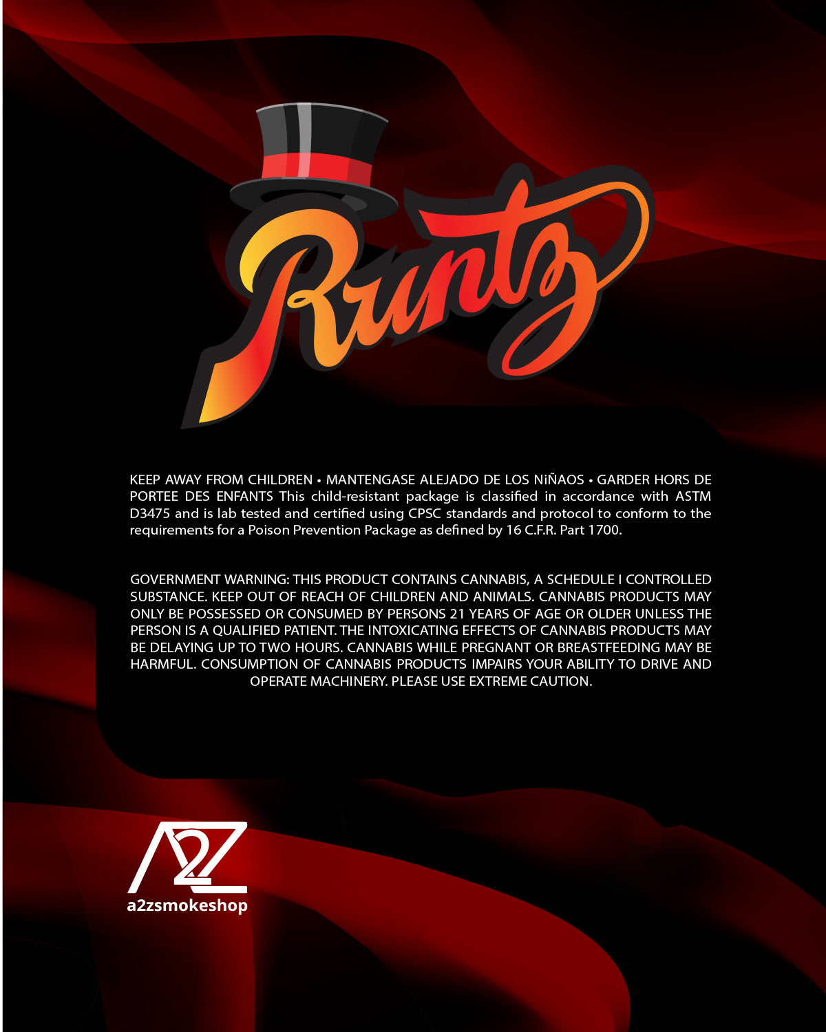 Black Unicorn Mylar bag with Window 3.5G