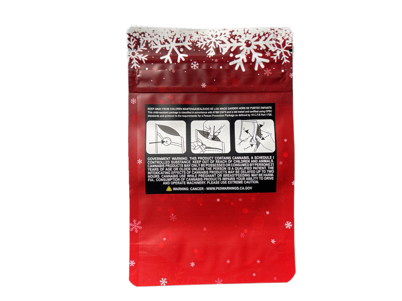 Black Unicorn -Santa Claus HO HO HO Merry Christmas Merry Juana  Mylar bag 3.5g  For Flower