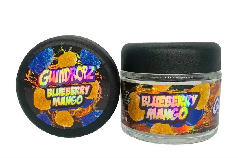 Blueberry Mango Sprinkelz 3.5g Glass Jars with Holographic - Black Unicorn Hub