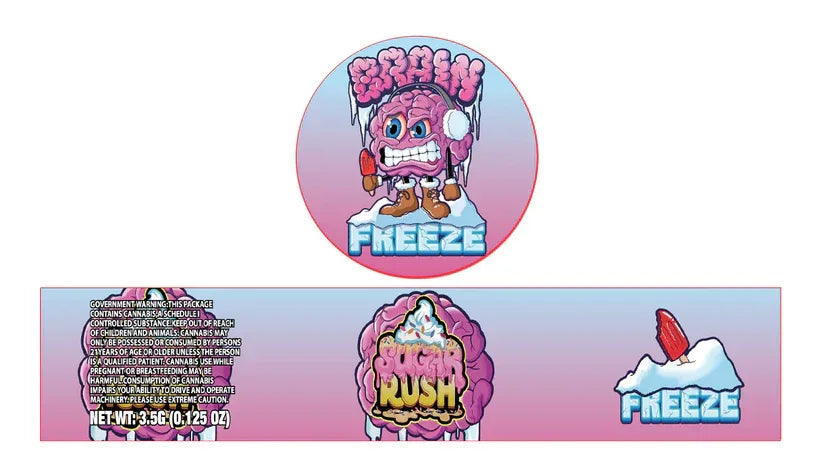 Glass Jar Stickers 3.5g Holographic stickers only - Black Unicorn Hub