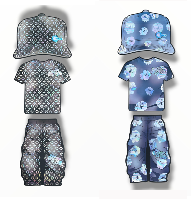 Tier 2 Gear Shifters 3 Piece Set Shape Mylar Bags – Cap, T-Shirt & Pants (3.5g) (Copy)