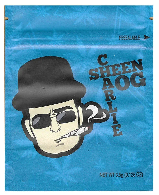 Charlie Sheen OG Mylar zip lock bag 3.5G - Black Unicorn Hub
