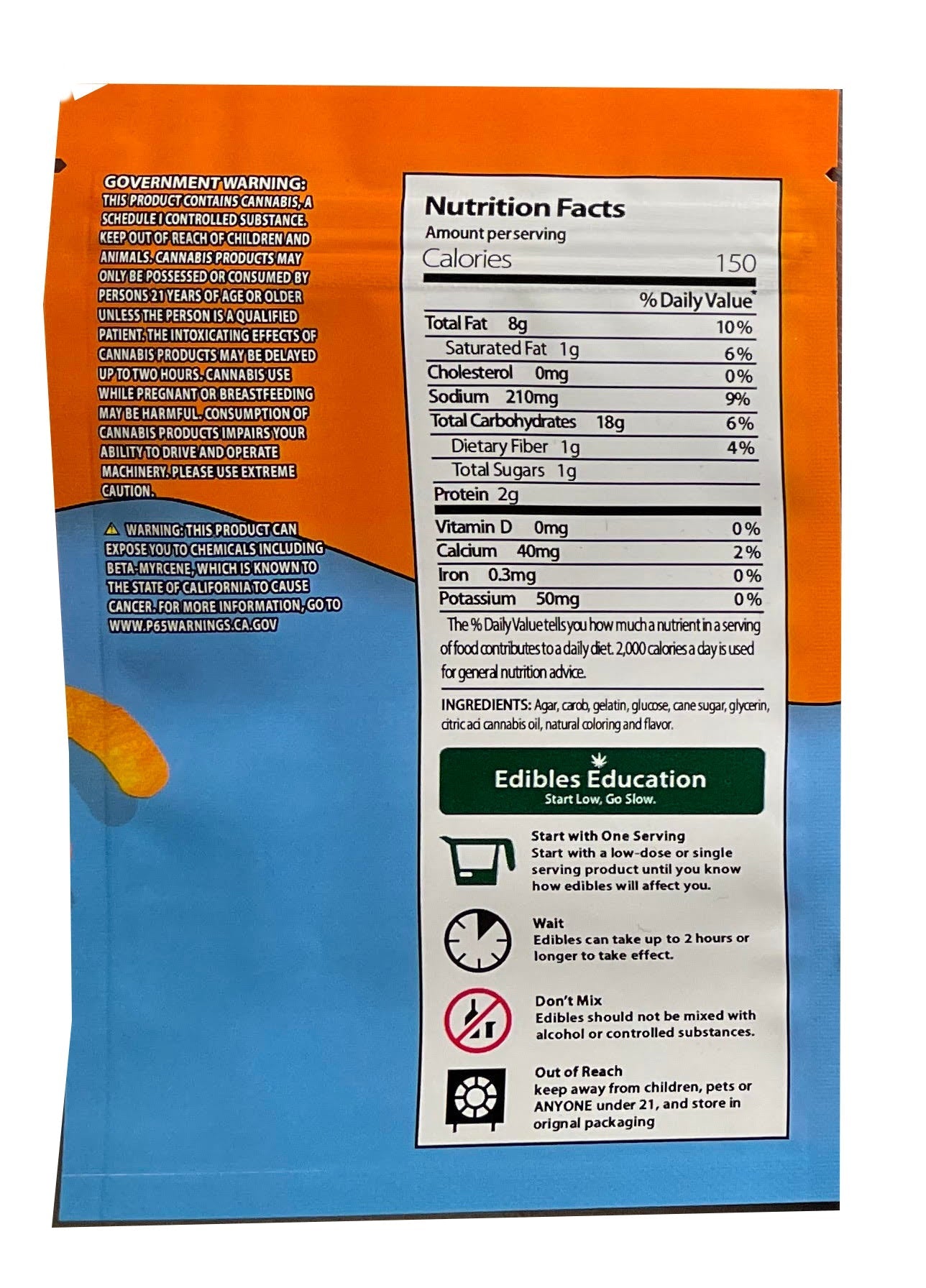 Cheetos Puff 600mg Mylar Chips bags (Bags Only)