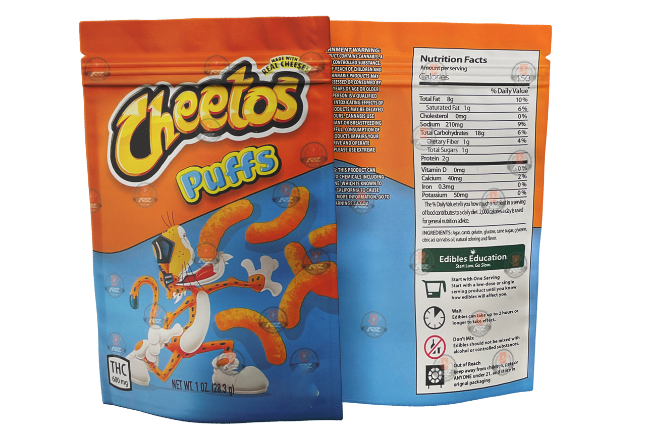 600mg Mylar Chips bags (Bags Only)
