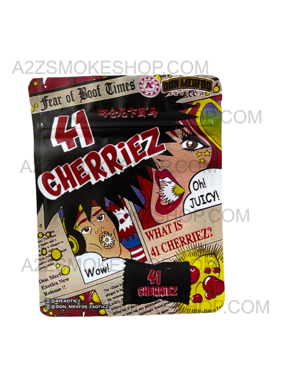 Don Merfos 41 Cherriez bag 3.5g Mylar bag Packaging Only