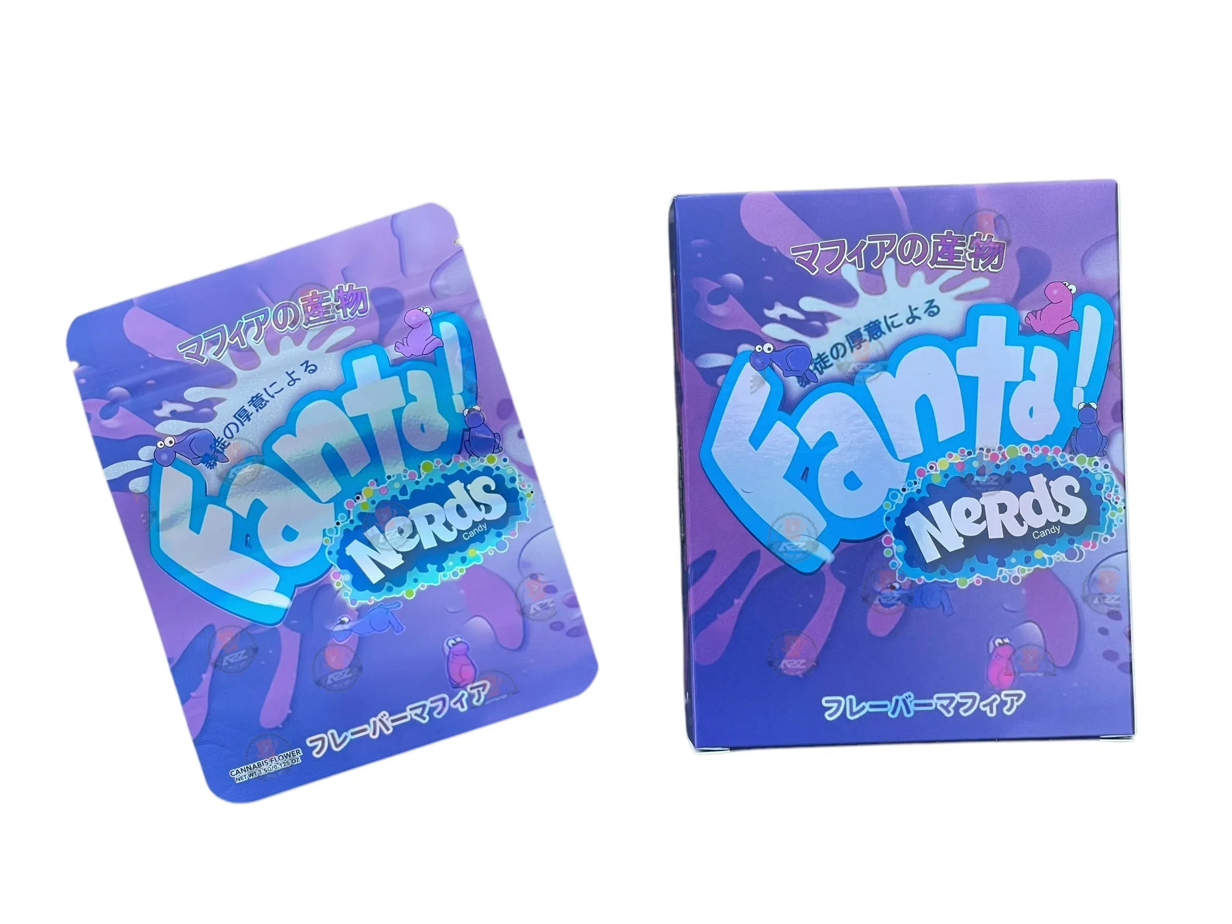 Fanta Candy Mylar Bags with Boxes 3.5g Box Packaging Holographic - Black Unicorn Hub