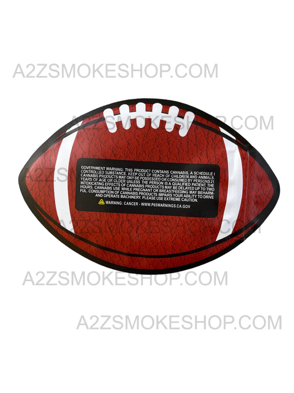 Football Sharklato cut out Mylar zip lock bag 3.5G - Black Unicorn Hub