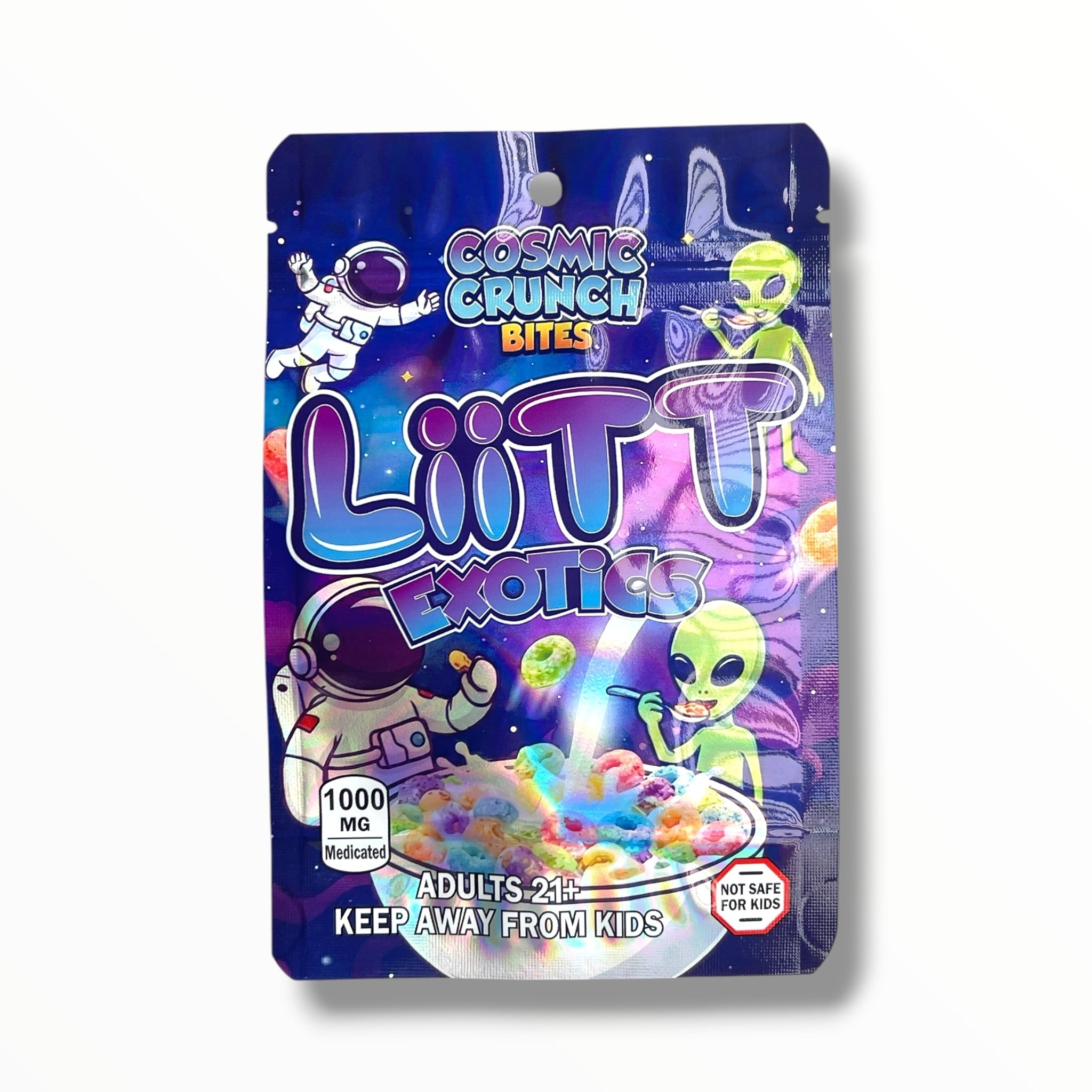 Liitt Exotics Cosmic Crunch Bites 3.5g Mylar Bag 1000MG (Packaging Only)