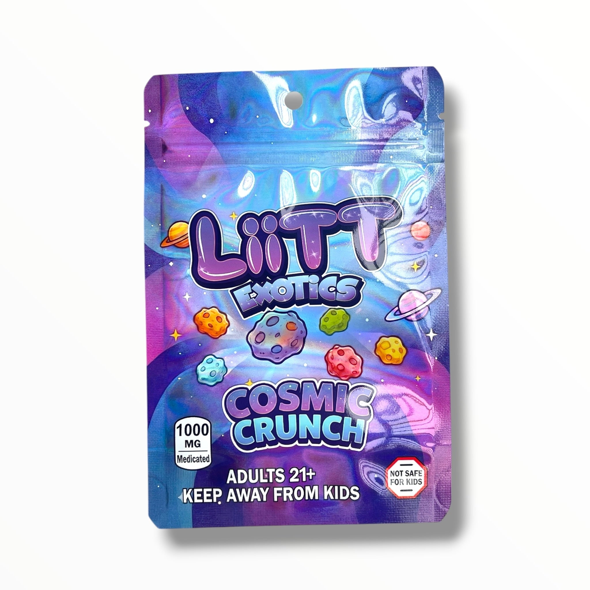Liitt Exotics Cosmic Crunch 3.5g Mylar Bag 1000MG (Packaging Only)