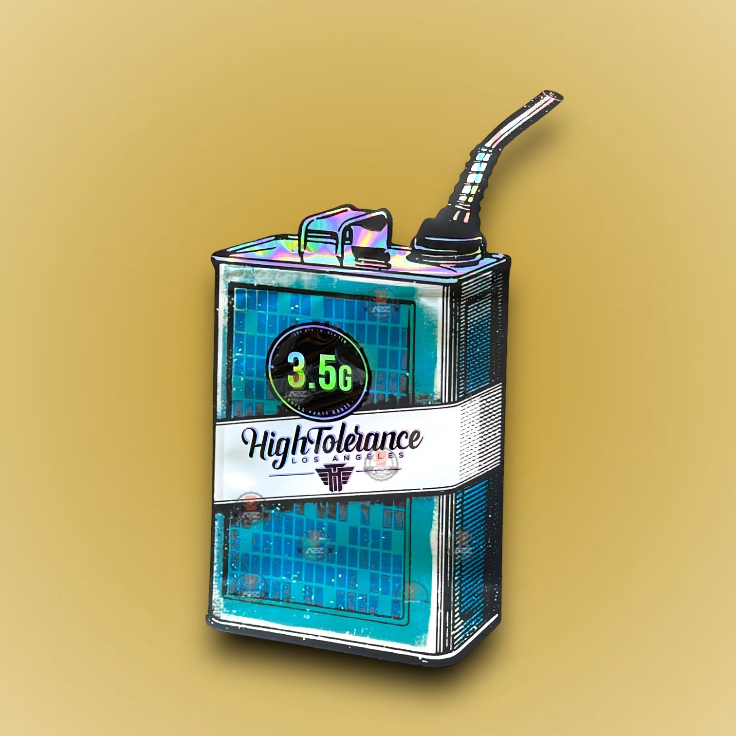 High Tolerance Los Angeles 3.5g Mylar Bag Holographic Gas Fuel