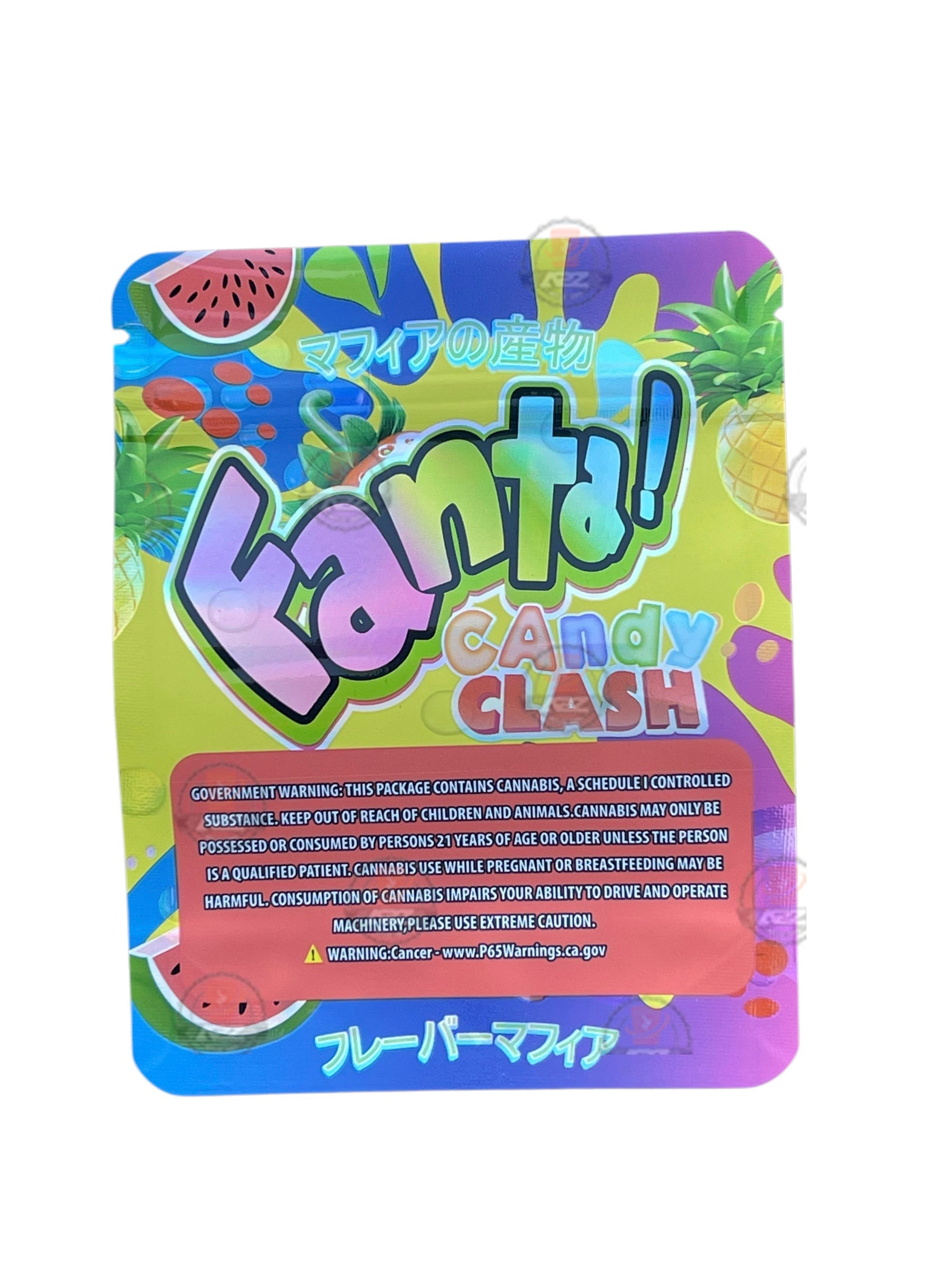 Fanta Candy Clash Mylar Bags with Boxes 3.5g Box Packaging Holographic