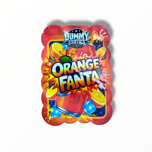 Orange Fanta Dummy Exotics 3.5g shape bags