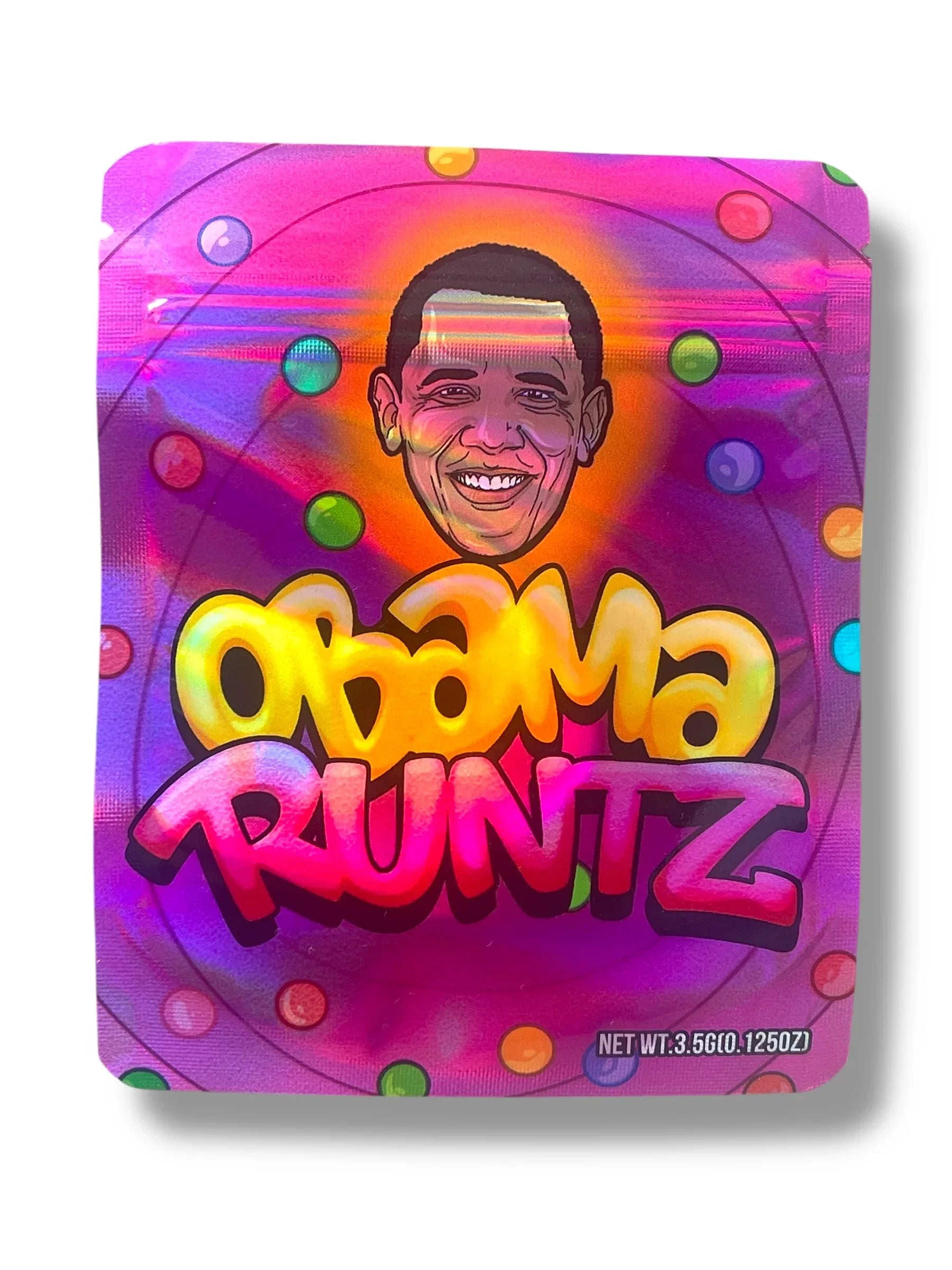 Obama Mylar Bags 3.5g Holographic - Black Unicorn Hub