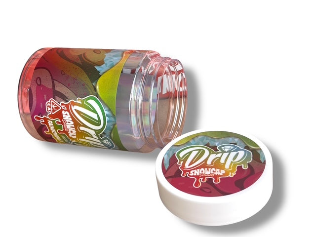 Drip Snowcaps Smalls 16-1oz Plastic Jars - Varity Pack 16 Flavors in box 1 pound with outer box Empty Jars