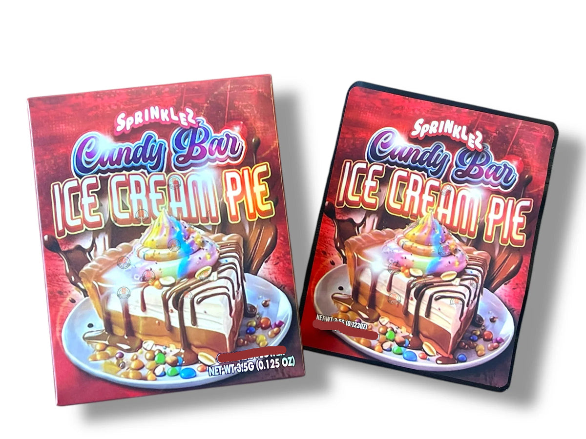 Sprinklez Candy Bar Ice Cream Pie Mylar Bags with Boxes 3.5g Box Packaging With stickers and label - Black Unicorn Hub