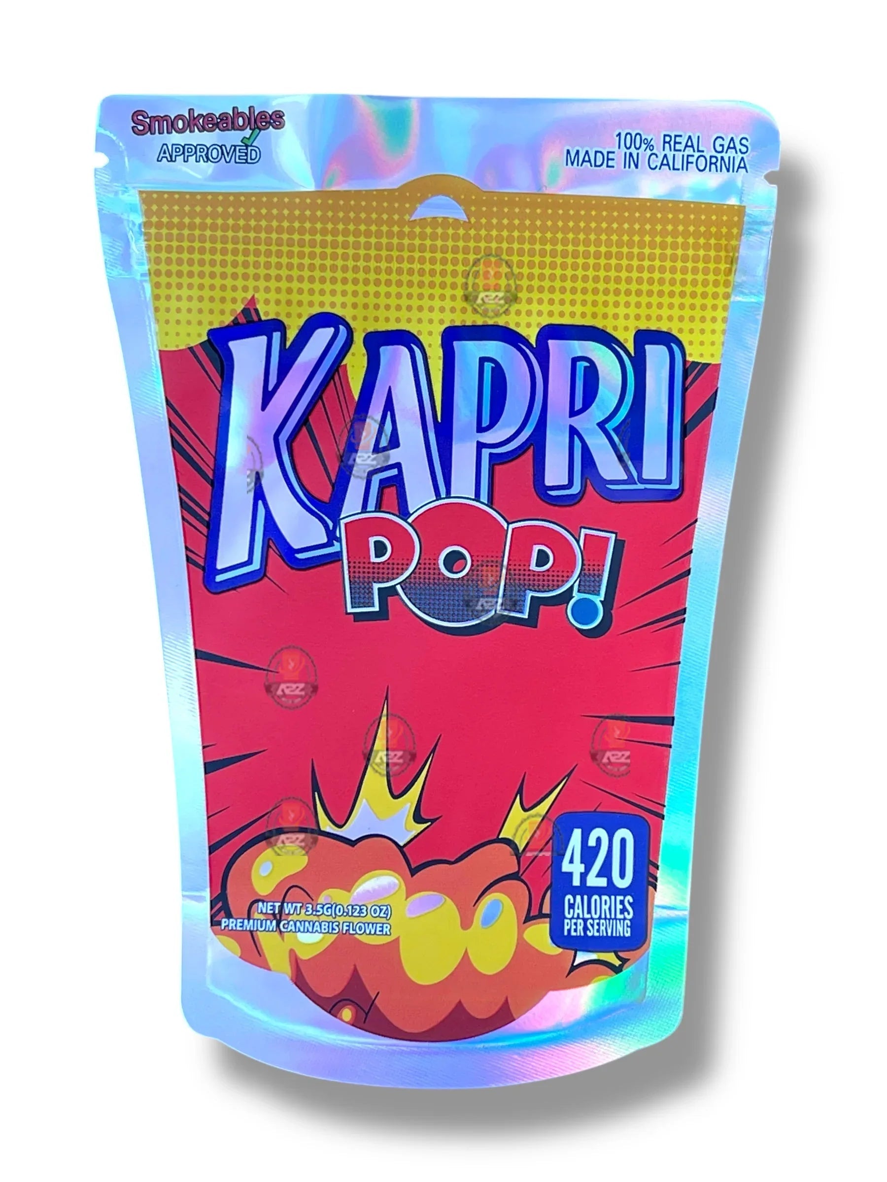 Kapri POP Mylar Bag 3.5g shape bag - Black Unicorn Hub