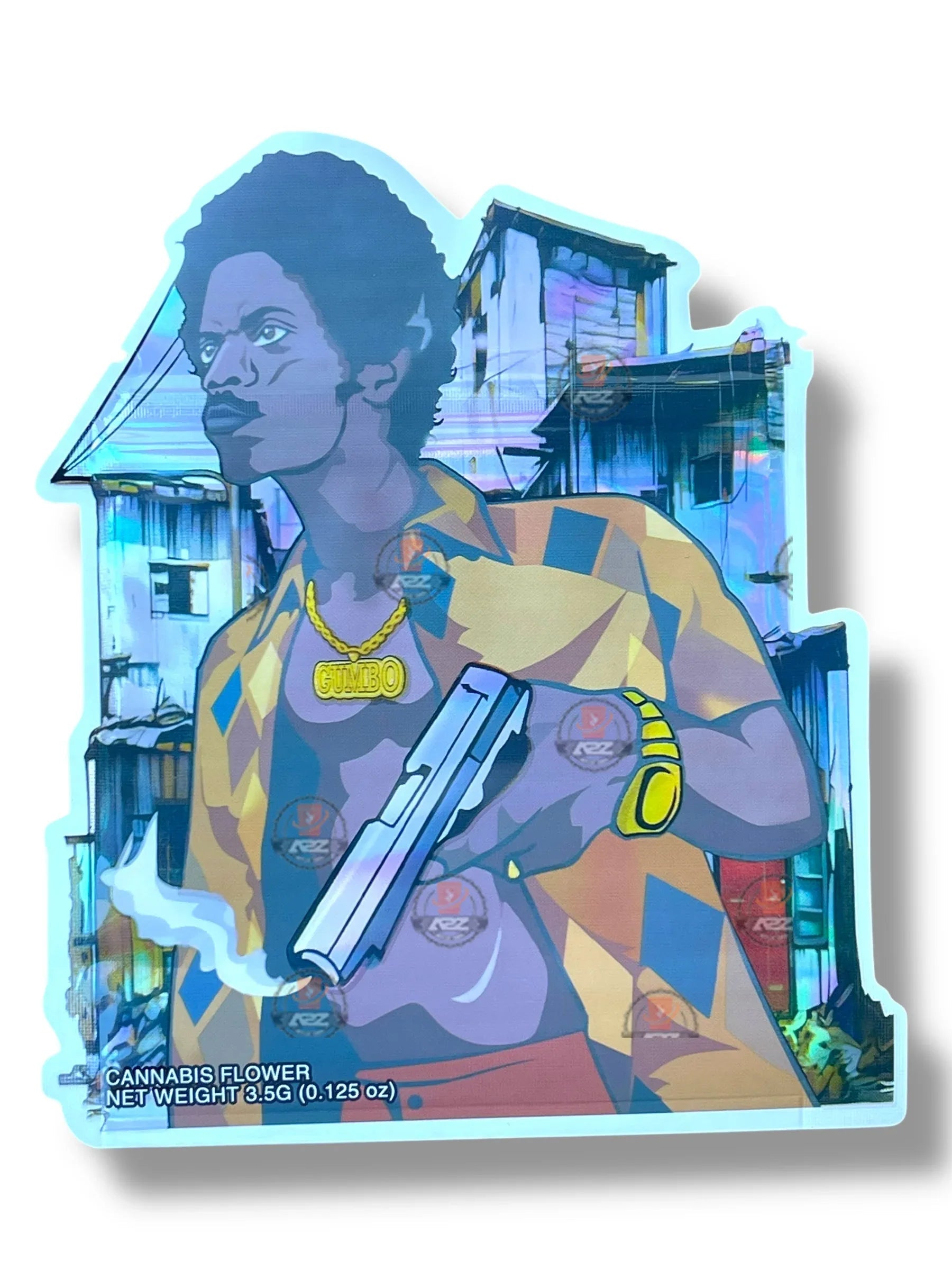 City Of Gumbo Mylar Bag 3.5g shape bag - Black Unicorn Hub