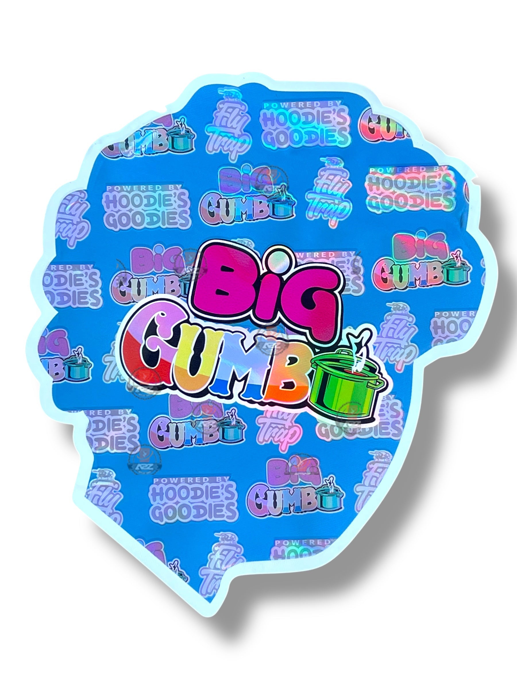 Big Gumbo Mylar Bag 3.5g shape bag Big Worm