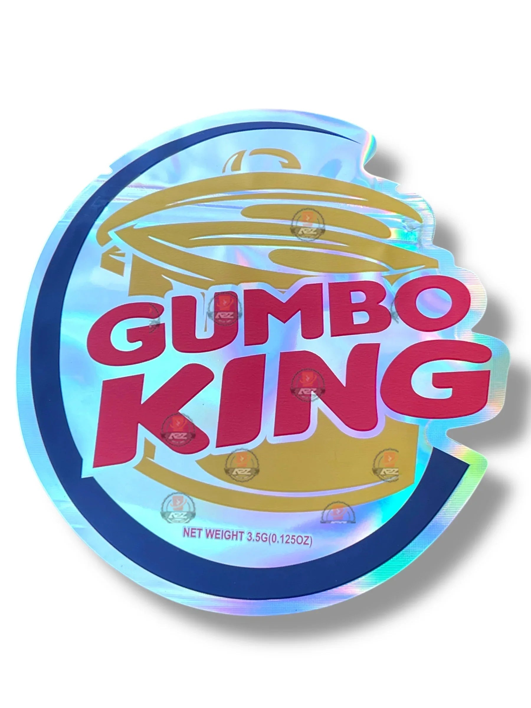 Gumbo King Mylar Bag 3.5g shape bag - Black Unicorn Hub