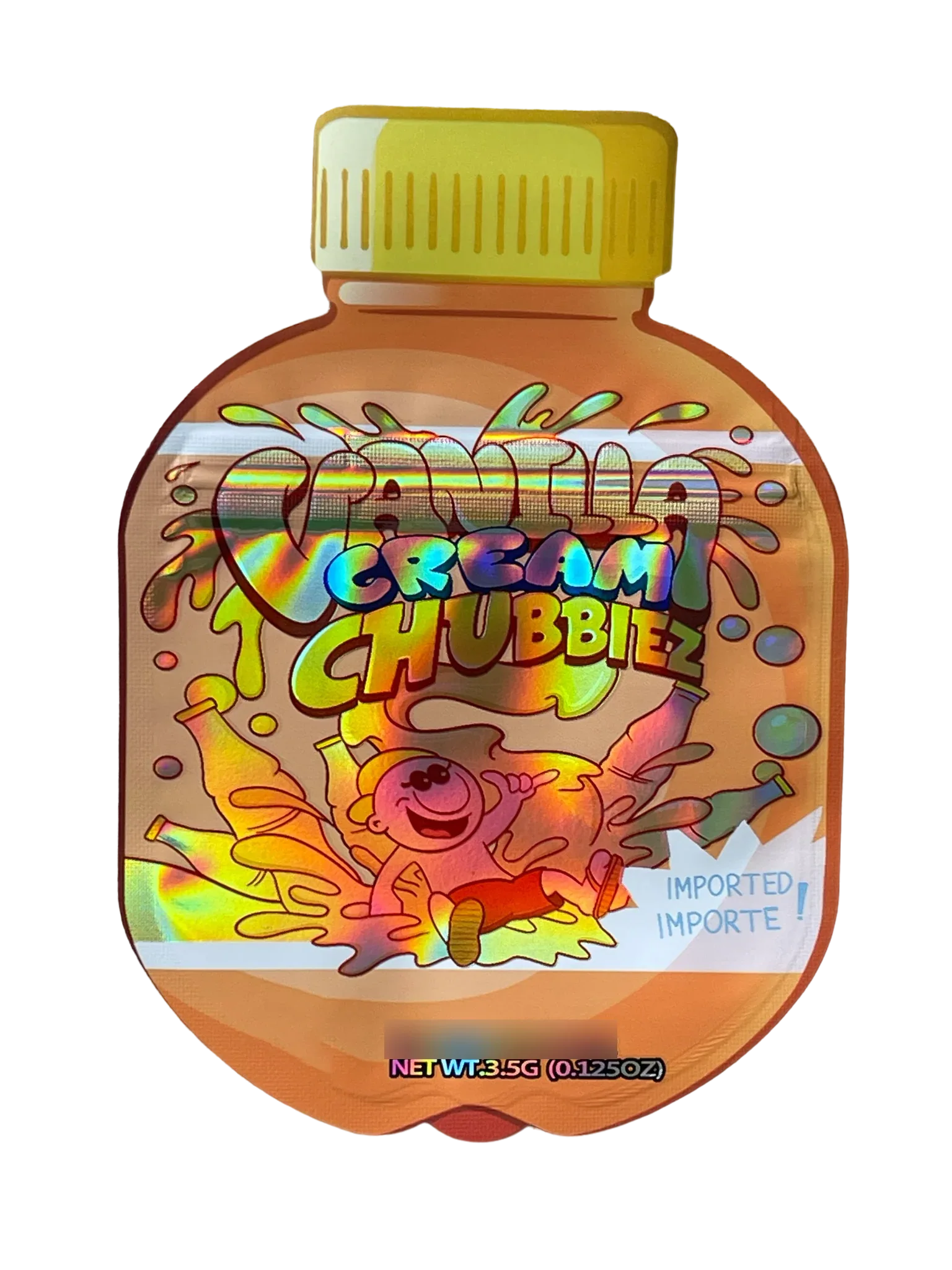 Vanilla Cream Chubbiez Cut Out Mylar Bags 3.5g Die cut - Black Unicorn Hub