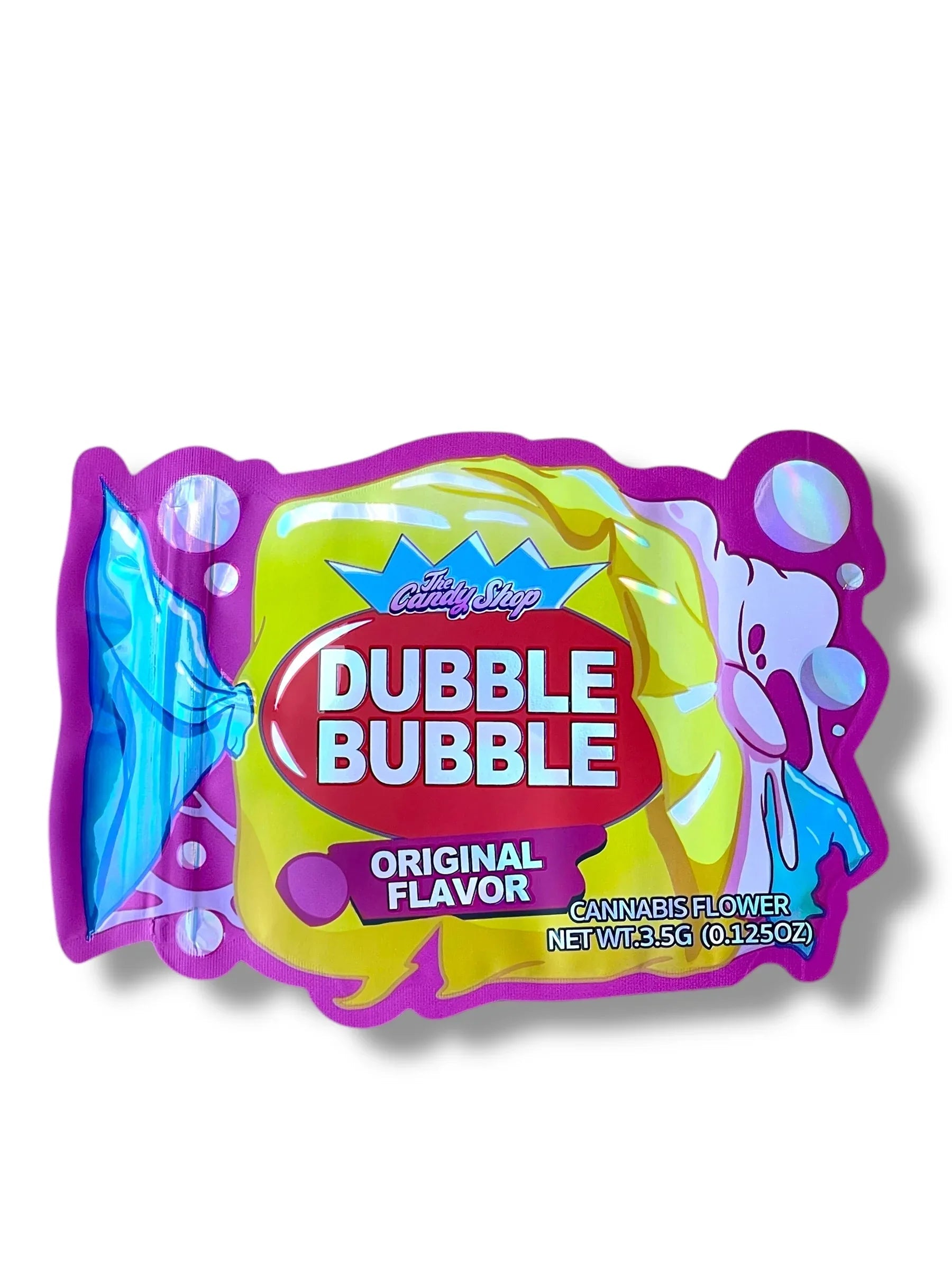 Dubble Bubble Original Flavor Mylar Bag 3.5g shape bag - Black Unicorn Hub
