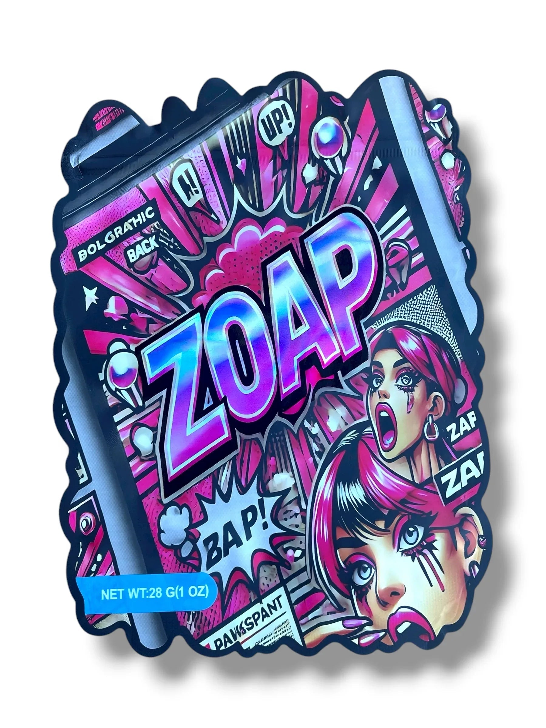 Zoap 1 OZ 28G Mylar empty Mylar bag 1 ounce (50 Count) - Black Unicorn Hub