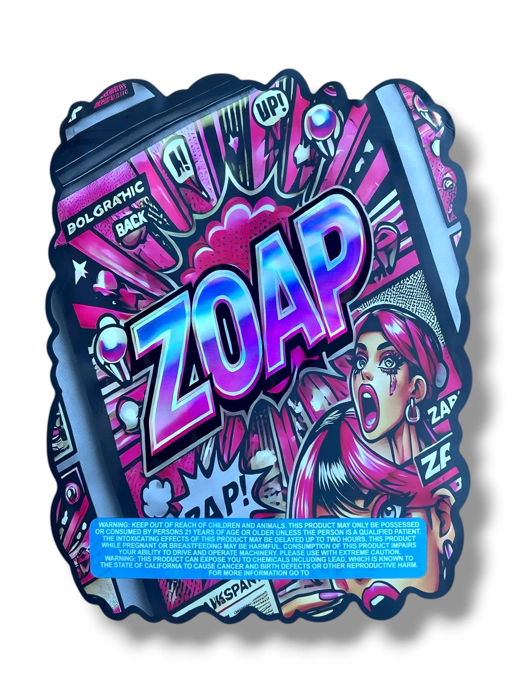Zoap 1 OZ 28G Mylar empty Mylar bag 1 ounce (50 Count) - Black Unicorn Hub