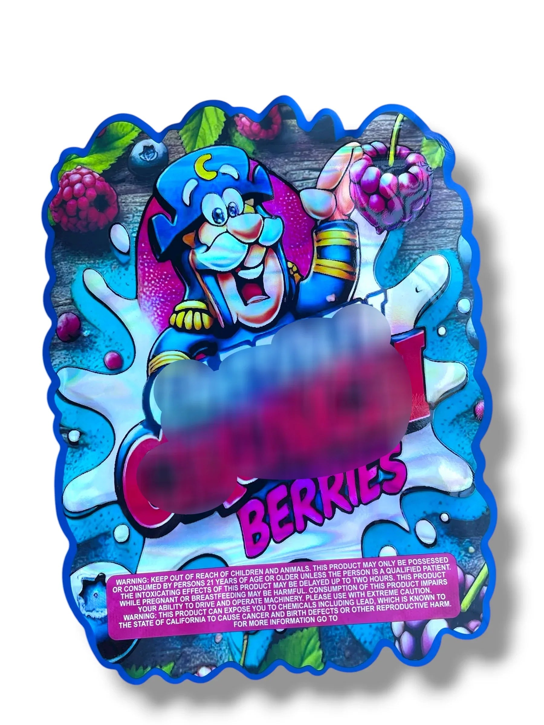 Berries Berries 1 OZ 28G Mylar empty Mylar bag 1 ounce (50 Count) - Black Unicorn Hub