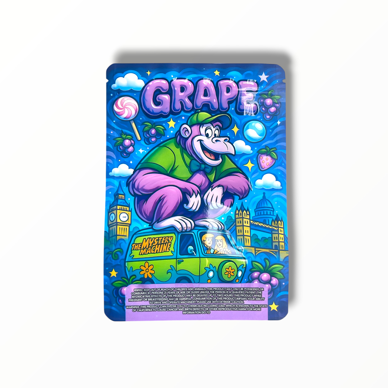 Grape 7G to 14G Mylar Bags