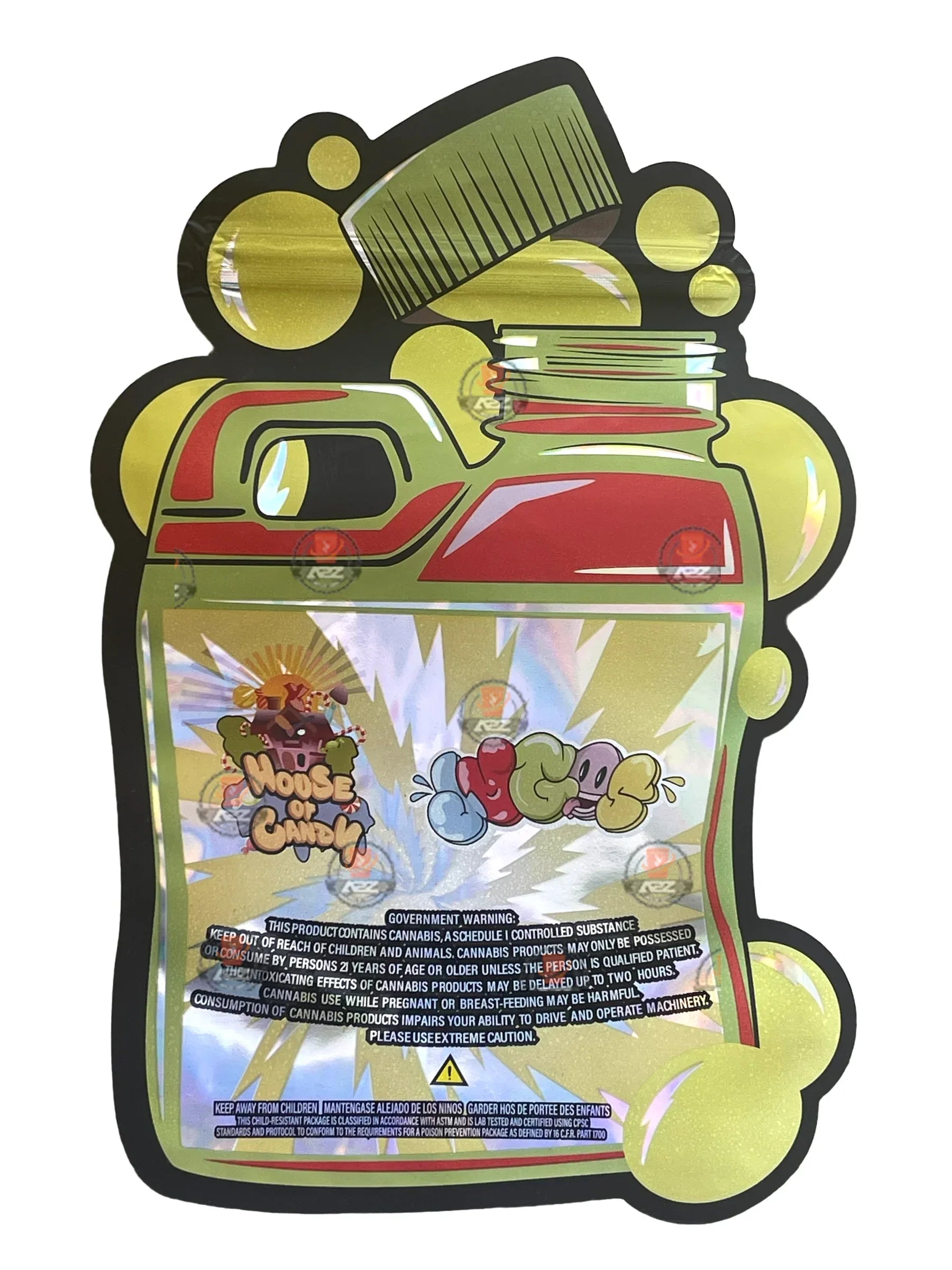 Sour Sneaky Mango Mylar Bag 1 OZ 28G (50 Count) - Black Unicorn Hub