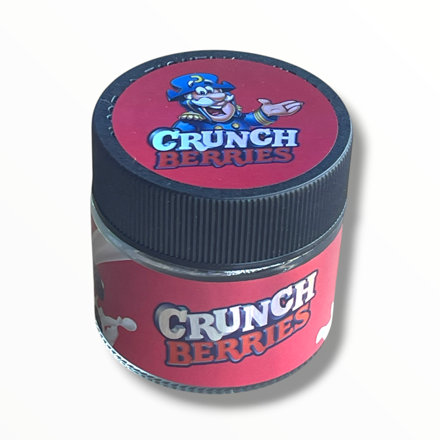 Crunch Berries 3.5g Glass Jars with Holographic Stickers