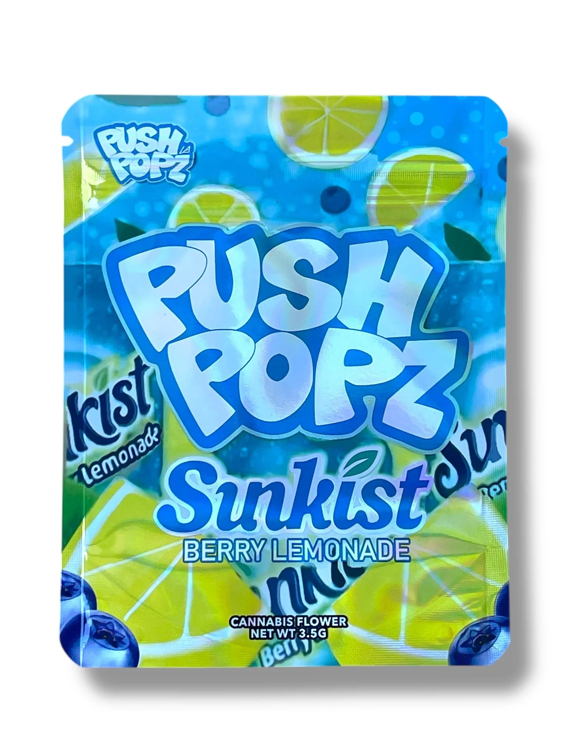 Push Pop Sunkist Berry Lemonade 3.5g Mylar Bag- Packaging Only - Black Unicorn Hub
