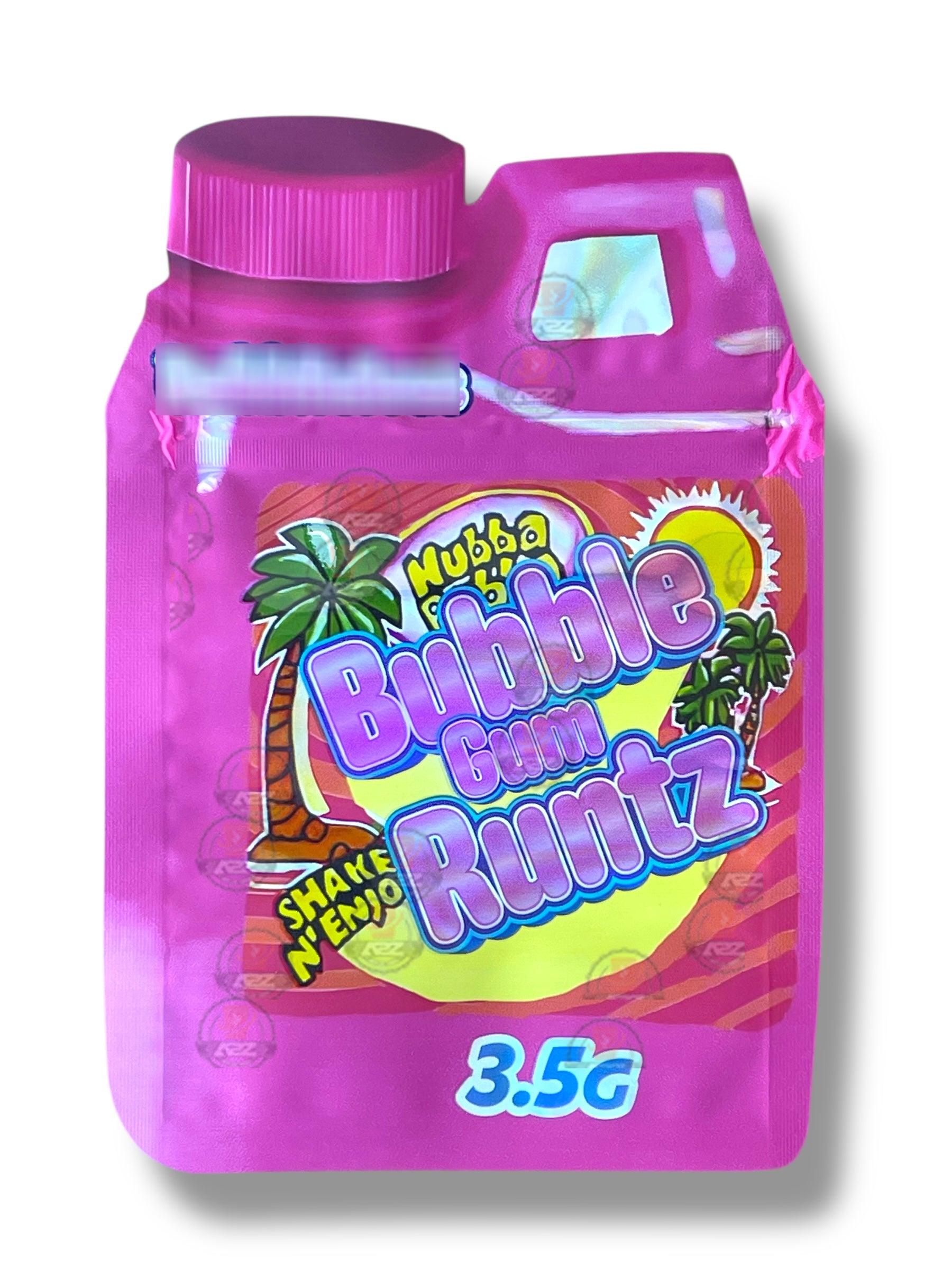 Bubblegum Runtz Mylar Bag 3.5g shape bag